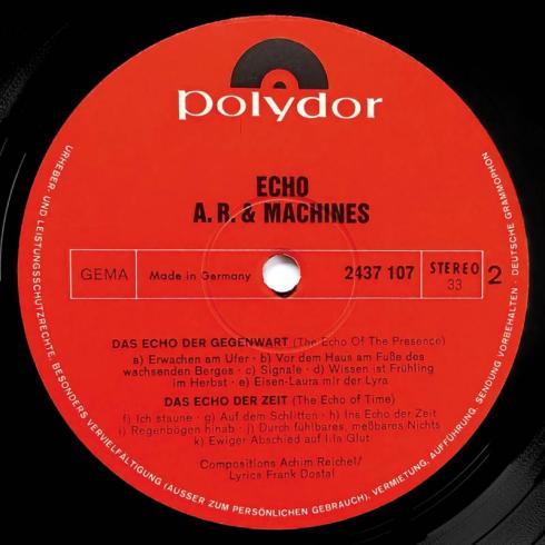 Achim Reichel & Machines • Echo