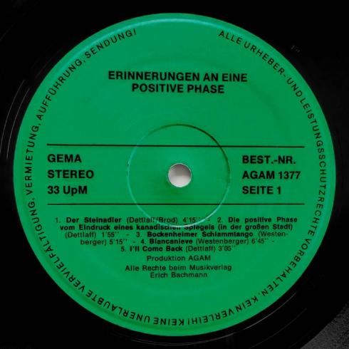 AG a.m. • Erinnerungen An Eine Positive Phase