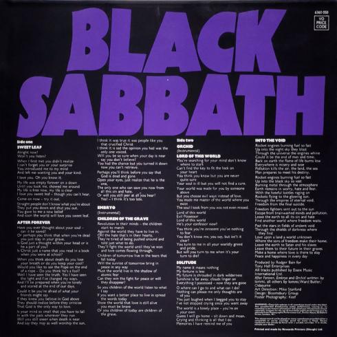 Black Sabbath • Master Of Reality