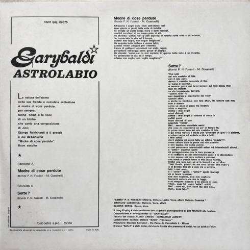 Preview: Garybaldi • Astrolabio