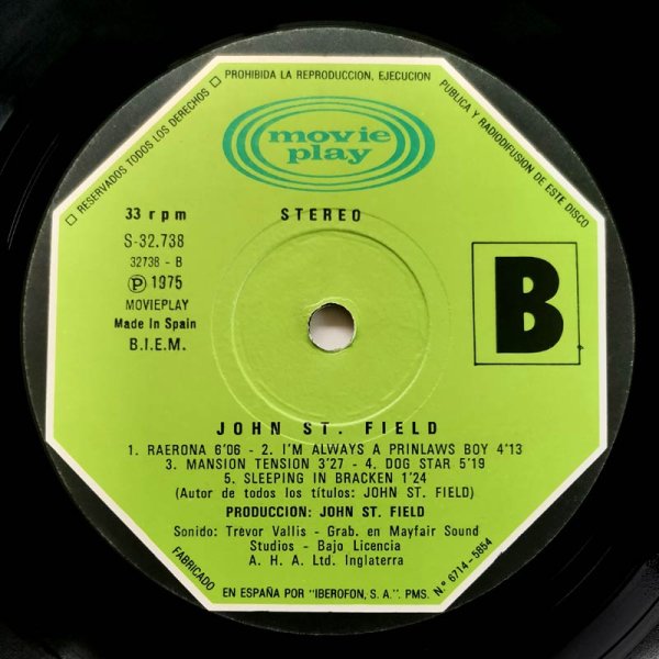 John St. Field • Control