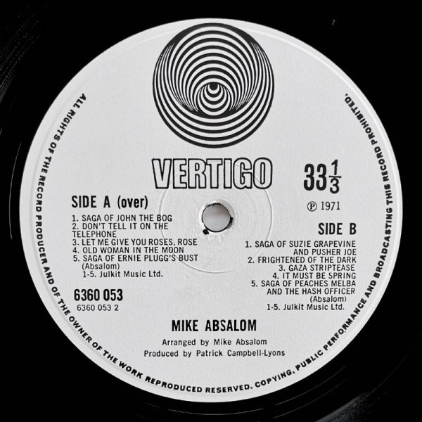 Mike Absalom UK Vertigo