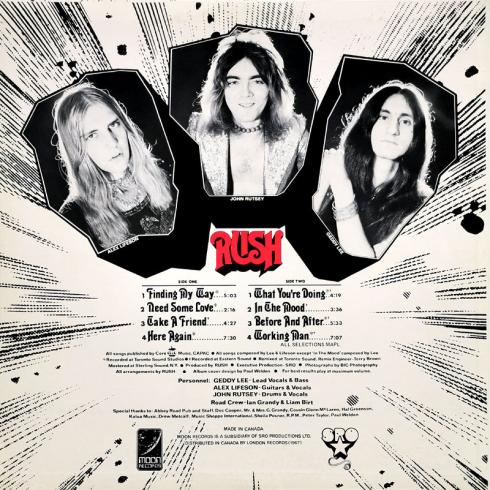 Rush • Rush, Moon Records