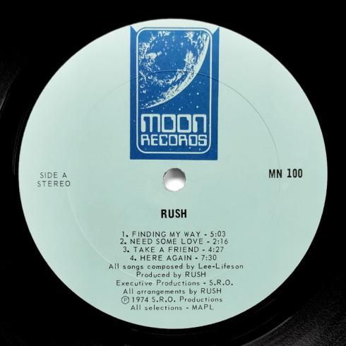 Rush • Rush, Moon Records
