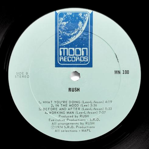 Rush • Rush, Moon Records