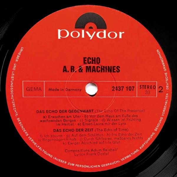 Achim Reichel & Machines • Echo