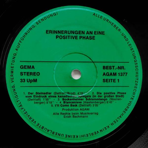 AG a.m. • Erinnerungen An Eine Positive Phase