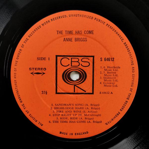 Anne Briggs • The Time Has Come