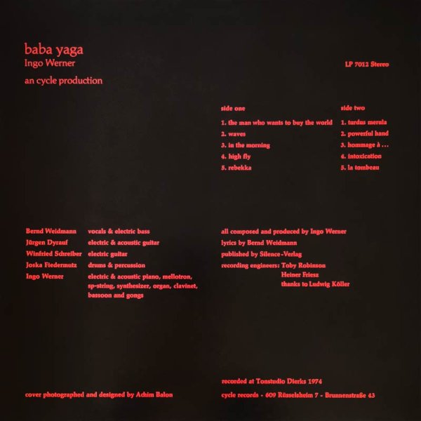 Baba Yaga Featuring Ingo Werner