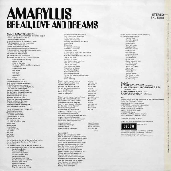 Bread, Love & Dreams • Amaryllis
