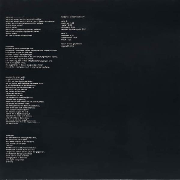 Hölderlin • Hölderlins Traum