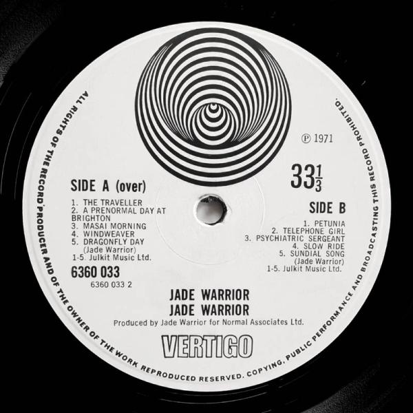 Jade Warrior • Jade Warrior, Vertigo LP