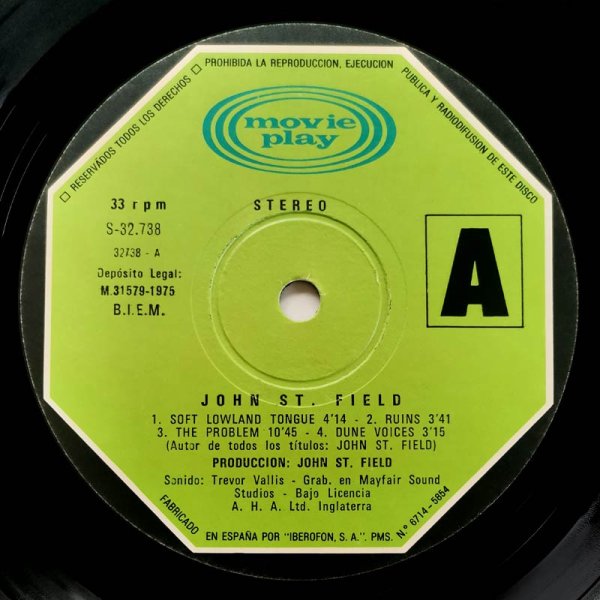 John St. Field • Control