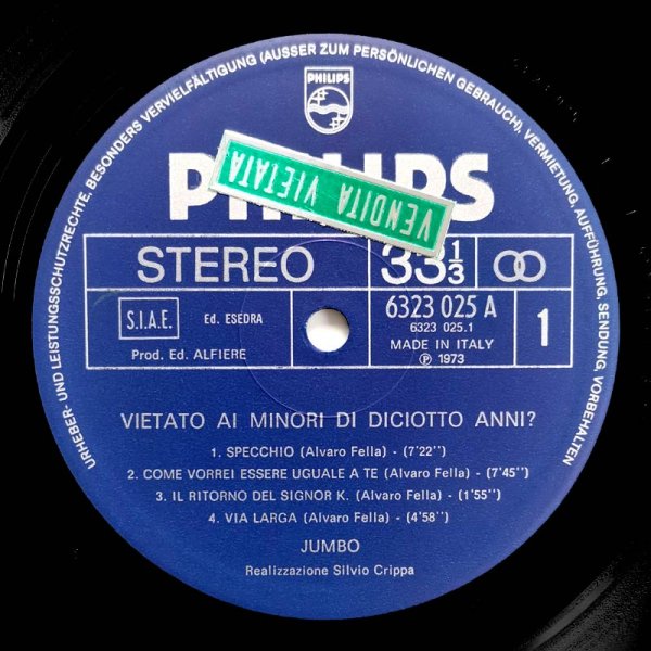 Jumbo • Vietato Ai Minori Di 18 Anni
