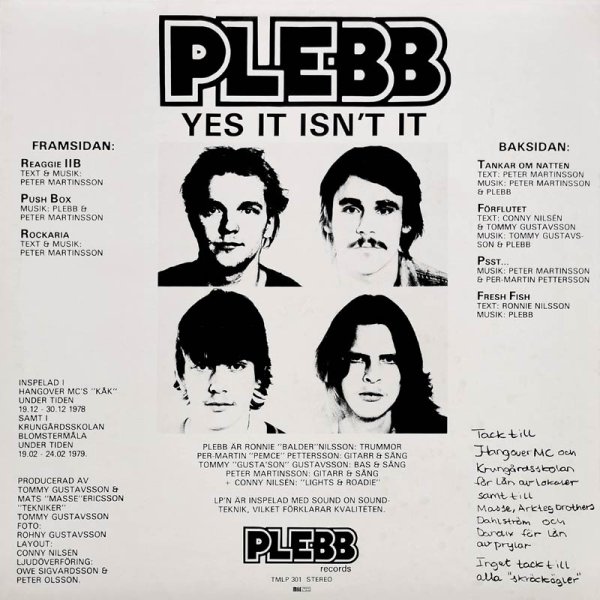Plebb • Yes It Isn't It