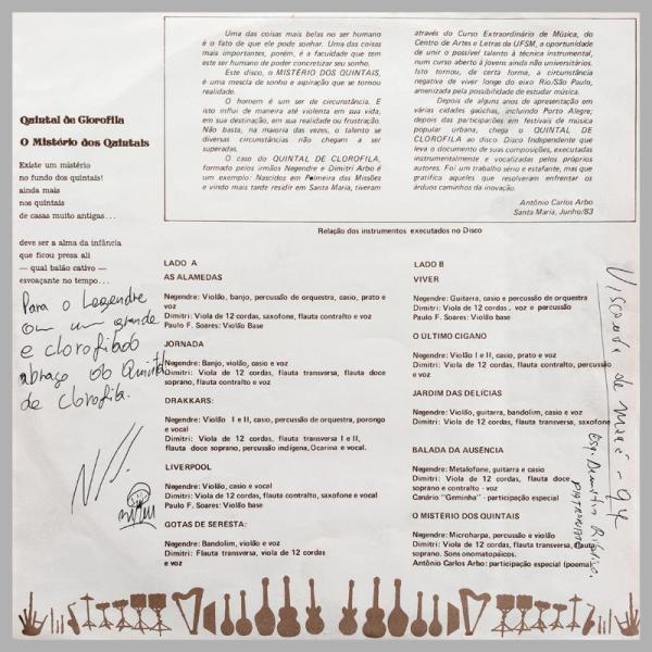 Quintal De Clorofila • O Mistério Dos Quintais