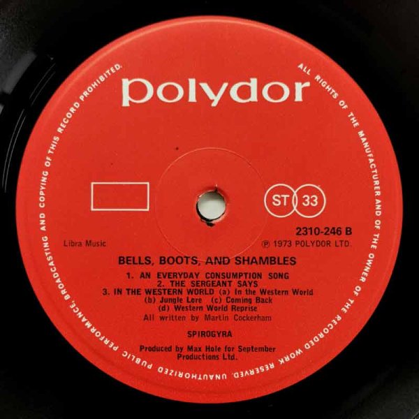 Spirogyra • Bells, Boots And Shambles