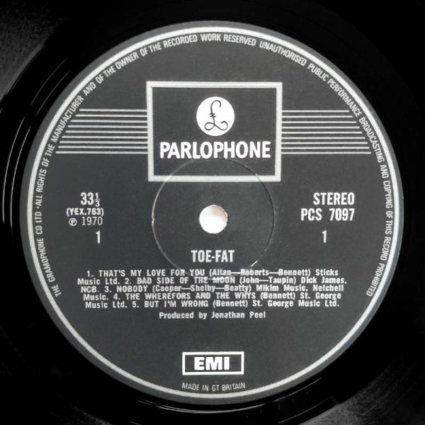 Toe Fat • Toe Fat, Parlophone