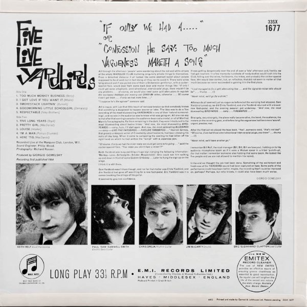 Yardbirds • Five Live Yardbirds